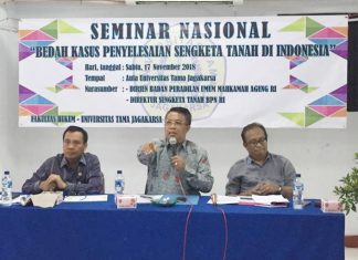 Seminar Nasional Bedah Kasus Penyelesaian Sengketa Tanah di Indonesia