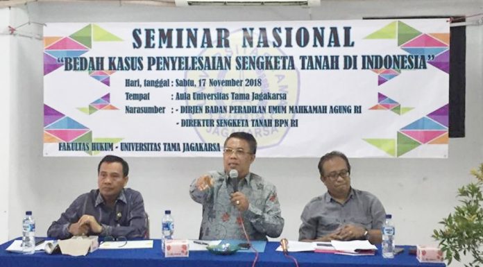 Seminar Nasional Bedah Kasus Penyelesaian Sengketa Tanah di Indonesia