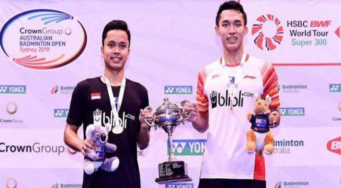 Kandaskan Anthony Ginting, Jonatan Christi Juara Australian Terbuka 2019