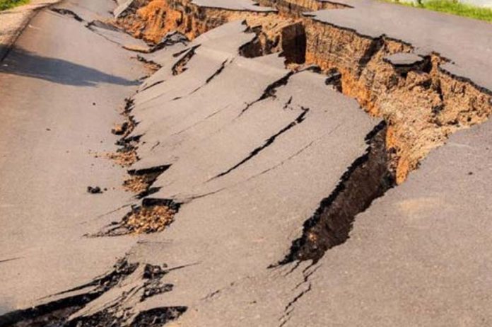Ilustrasi gempa bumi