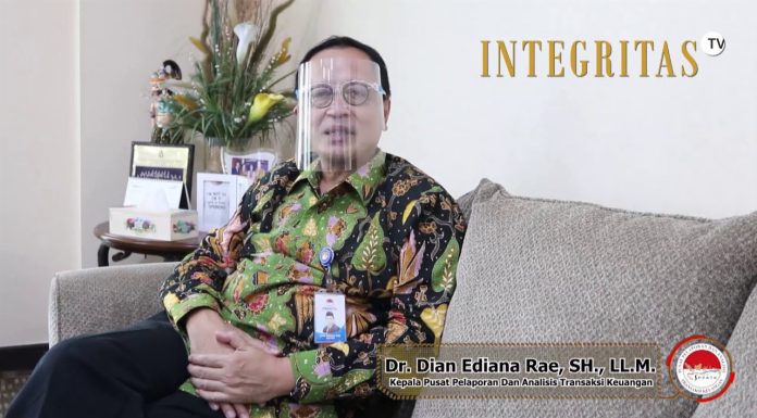 Kepala PPATK RI Dr. Dian Ediana Rae, S.H., LL.M. Dukung Kehadiran Channel INTEGRITAS TV