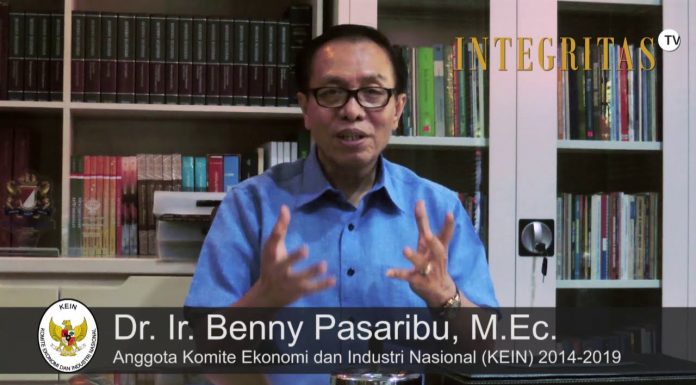 Dr. Ir. Benny Pasaribu, M.Ec. PhD Dukung Kehadiran Channel INTEGRITAS TV