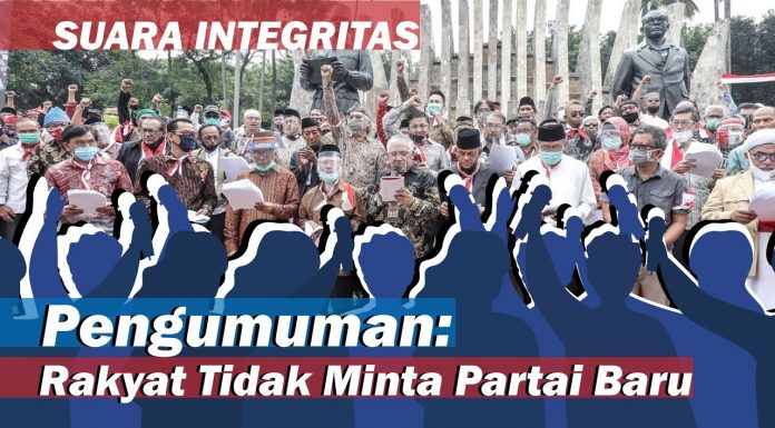 Pengumuman: Rakyat Tidak Minta Partai Baru