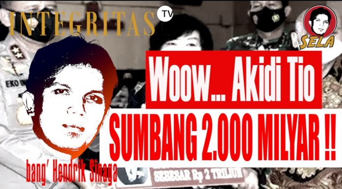 Woow… Akidi Tio sumbang 2.000 Milyar Untuk Kemanusiaan