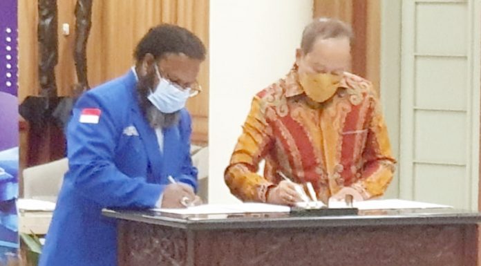Bangun Kerjasama, GAMKI-Lemhanas Tandatangani Nota Kesepahaman