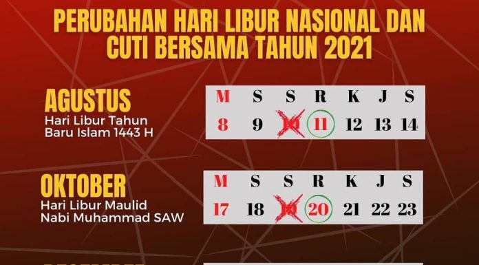 Cuti Bersama Hari Raya Natal 2021 Dihapus