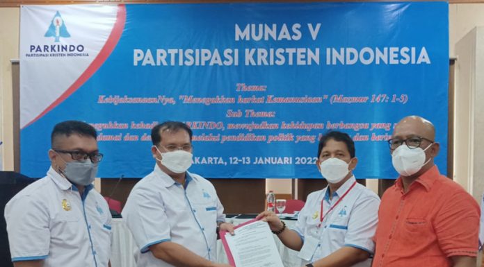 Munas V Parkindo di Jakarta Tetapkan Jenri Sinaga Sebagai Ketua Umum
