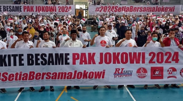 Delapan Relawan Jokowi Satu Komando Tahun 2024
