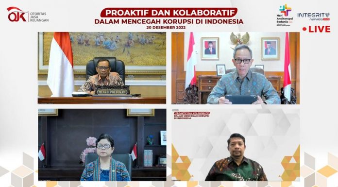 KOMITMEN OJK DAN PEMERINTAH PROAKTIF DAN KOLABORATIF CEGAH KORUPSI