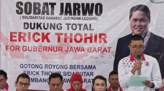 Sobat Jarwo, Relawan Ganjar Mendorong Erick Thohir Maju Cagub Jabar 2024