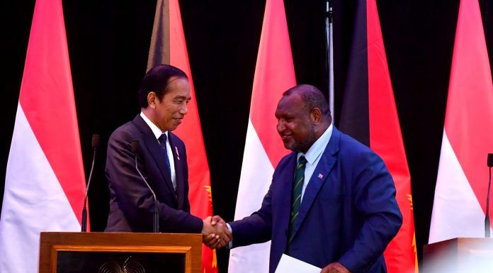 Presiden Jokowi dan PM Marape Tingkatkan Kerja Sama Indonesia-PNG