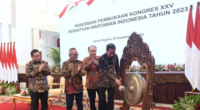 Presiden Joko Widodo Buka Kongres ke XXV PWI