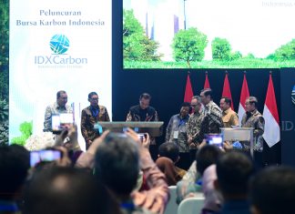 Presiden Joko Widodo Luncurkan Bursa Karbon Indonesia
