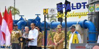 Presiden Jokowi Resmikan Sistem Pengelolaan Air Limbah Domestik Terpusat (SPALDT) Kota Palembang