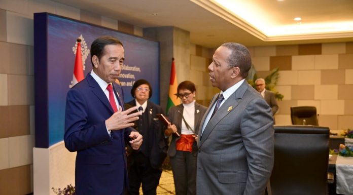 Presiden Jokowi Sambut Pertemuan Pertama dengan PM Trovoada