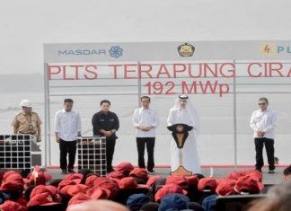 Pembangkit Listrik Tenaga Surya (PLTS) Terapung Cirata Resmi Beroperasi