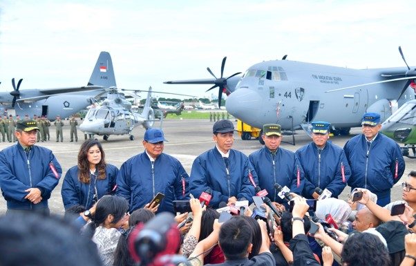 Presiden Jokowi Saksikan Penyerahan Pesawat Super Hercules dan Helikopter TNI AU