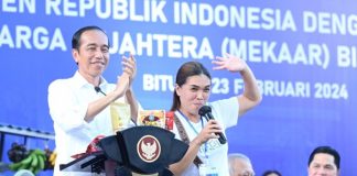 Presiden Ajak Nasabah PNM Mekaar di Bitung Jaga Semangat dan Disiplin dalam Berusaha