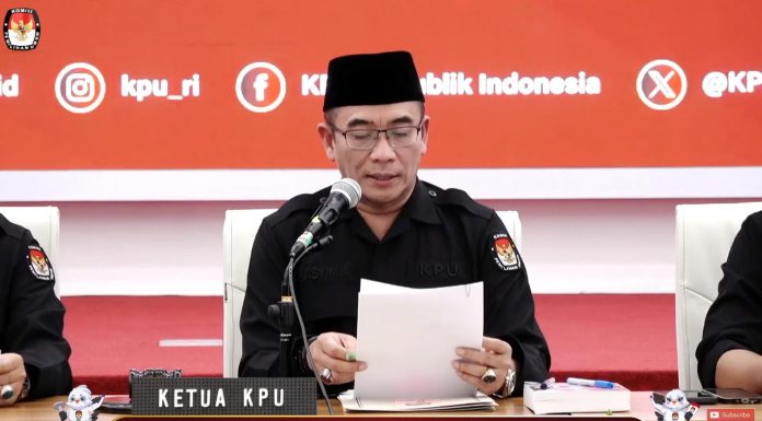 Ketua KPU : Prabowo – Gibran Pemenang Pilpres 2024.