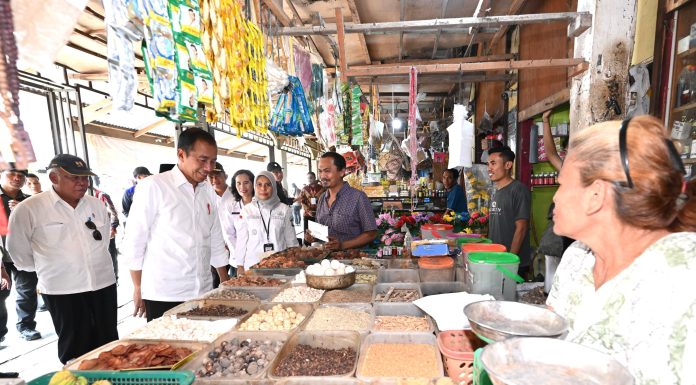 Kunjungi Pasar Gelugur Rantauprapat, Presiden Jokowi Cek Stabilitas Harga Pangan