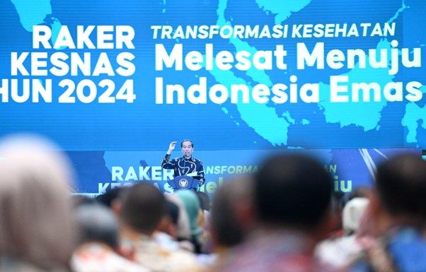 Presiden Jokowi Tekankan Peran Penting Kesehatan Wujudkan Visi Indonesia Maju di Rakerkesnas 2024