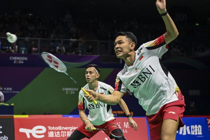 Fajar dan Rian di Thomas Cup