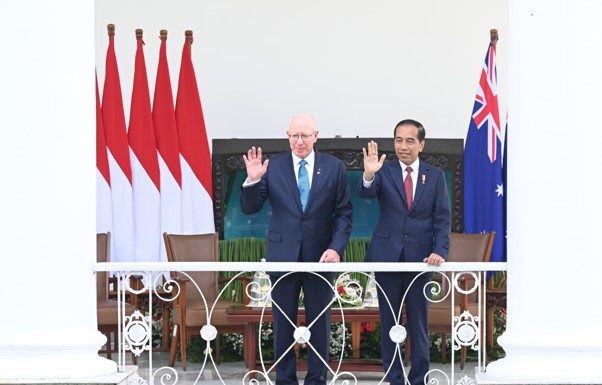 Presiden Jokowi Sambut Kunjungan Kenegaraan Gubernur Jenderal Australia di Istana Bogor