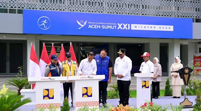Presiden Jokowi Resmikan Rehabilitasi dan Renovasi Pembangunan Venue PON XXI di Aceh