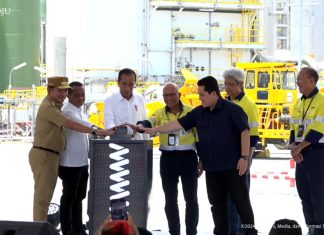 Presiden Jokowi Resmikan Smelter Tembaga dan Pemurnian Logam Mulia di Sumbawa Barat