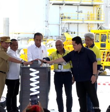 Presiden Jokowi Resmikan Smelter Tembaga dan Pemurnian Logam Mulia di Sumbawa Barat