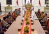 Presiden Jokowi Terima Kunjungan Pimpinan MPR RI di Istana Merdeka