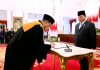 Presiden Prabowo Subianto Saksikan Pengucapan Sumpah Sunarto sebagai Ketua MA
