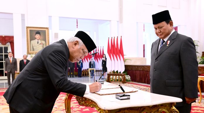 Presiden Prabowo Subianto Lantik Basuki Hadimuljono sebagai Kepala OIKN