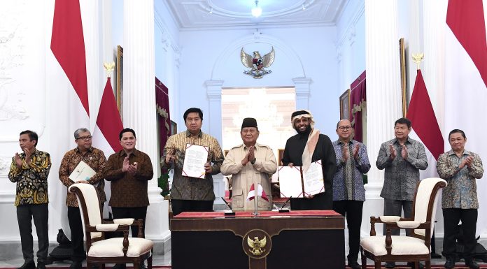 Presiden Prabowo Saksikan Penandatanganan MoU Pengembangan Proyek Hunian 1 Juta Unit