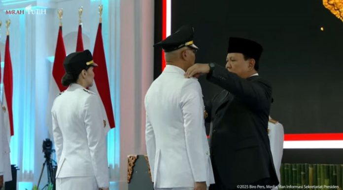 Presiden Prabowo Subianto Resmi Melantik 961 Kepala Daerah