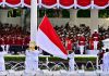 Presiden Prabowo Pimpin Khidmat Upacara Penurunan Bendera Negara Sang Merah Putih di Istana Merdeka