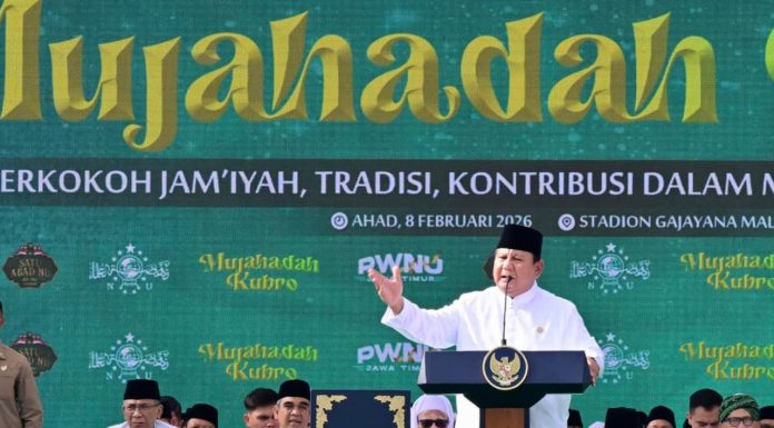Presiden Prabowo Tegaskan NU sebagai Pilar Persatuan Bangsa dalam Mujahadah Kubro Satu Abad