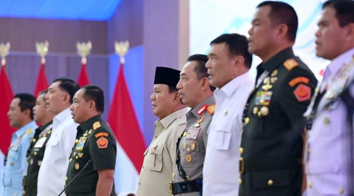 Rapim TNI–Polri, Presiden Prabowo Tekankan Profesionalisme dan Persatuan