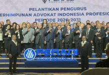 PERADI Profesional 2026-2031 Dikukuhkan, Perkuat Kualitas dan Integritas Advokat